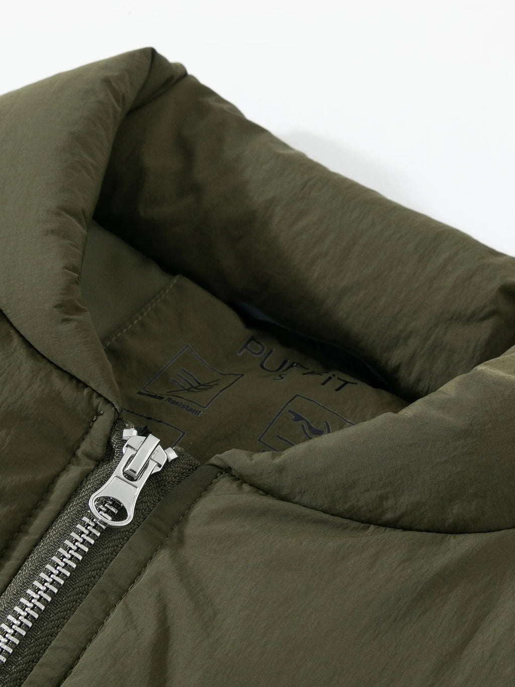 Metal Zip Puffer Bomber