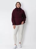 Classic Relaxed Fit Rain Hoodie - Burgundy