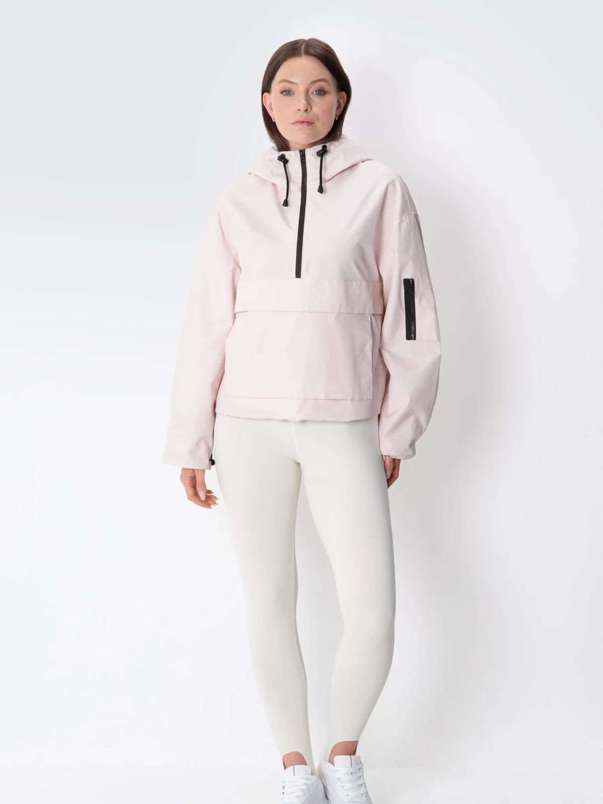 Classic Relaxed Fit Rain Hoodie - Pale Pink