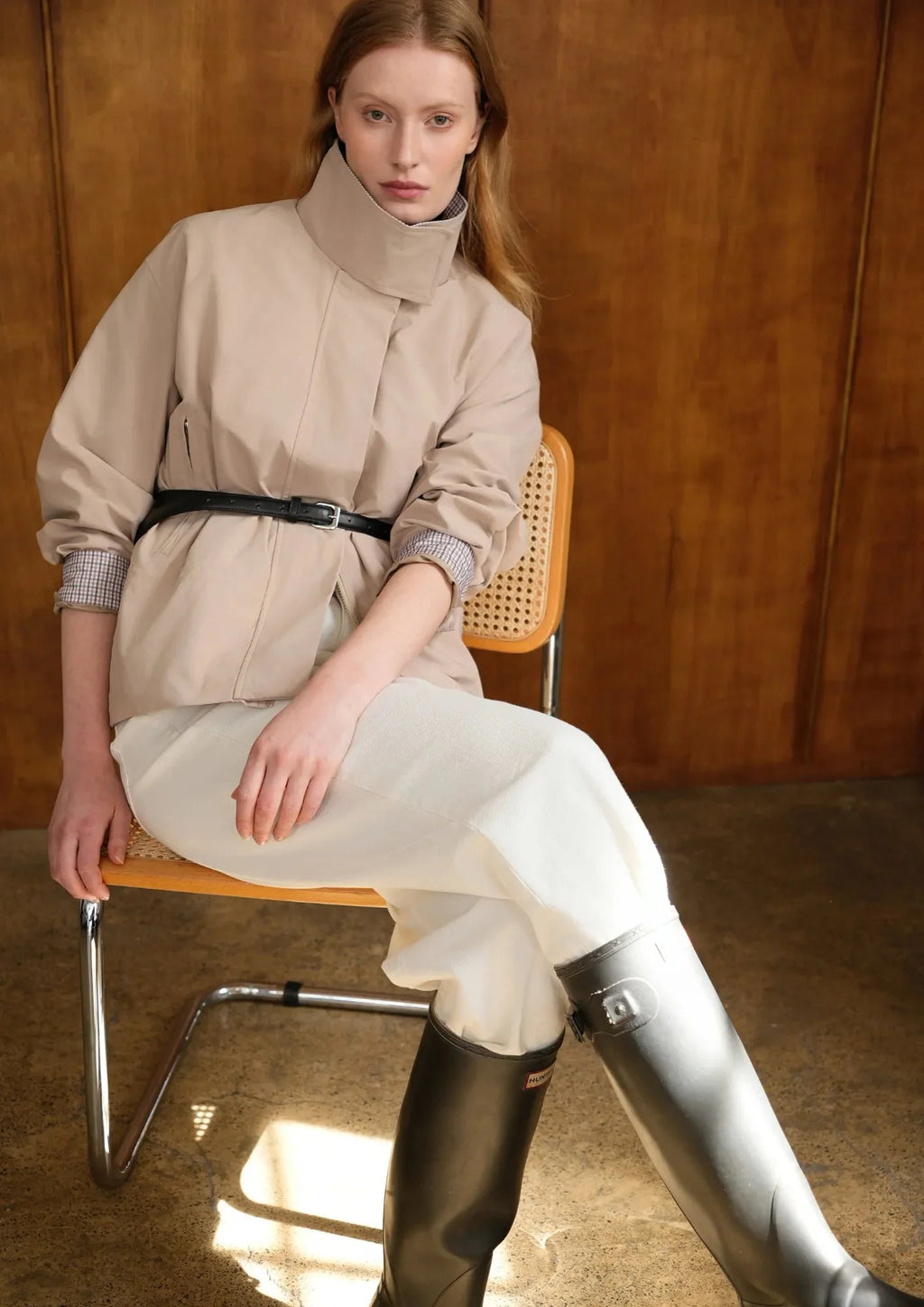 High Convertible Collar Waterproof Trench Coat