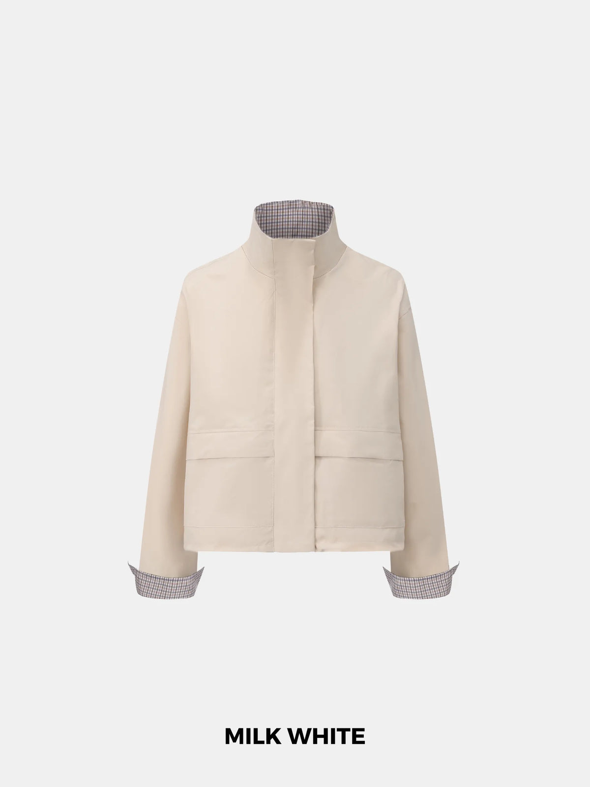 Funnel Collar Waterproof Bomber Jacket With Optional Hooded Scarf
