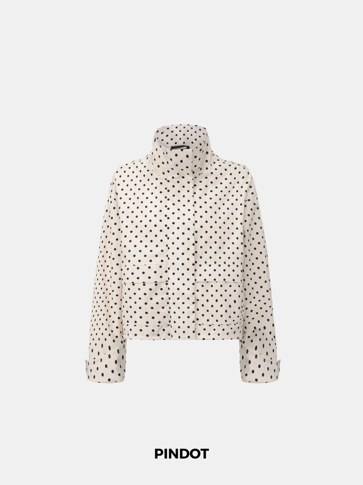 Funnel Collar Waterproof Bomber Jacket With Optional Hooded Scarf