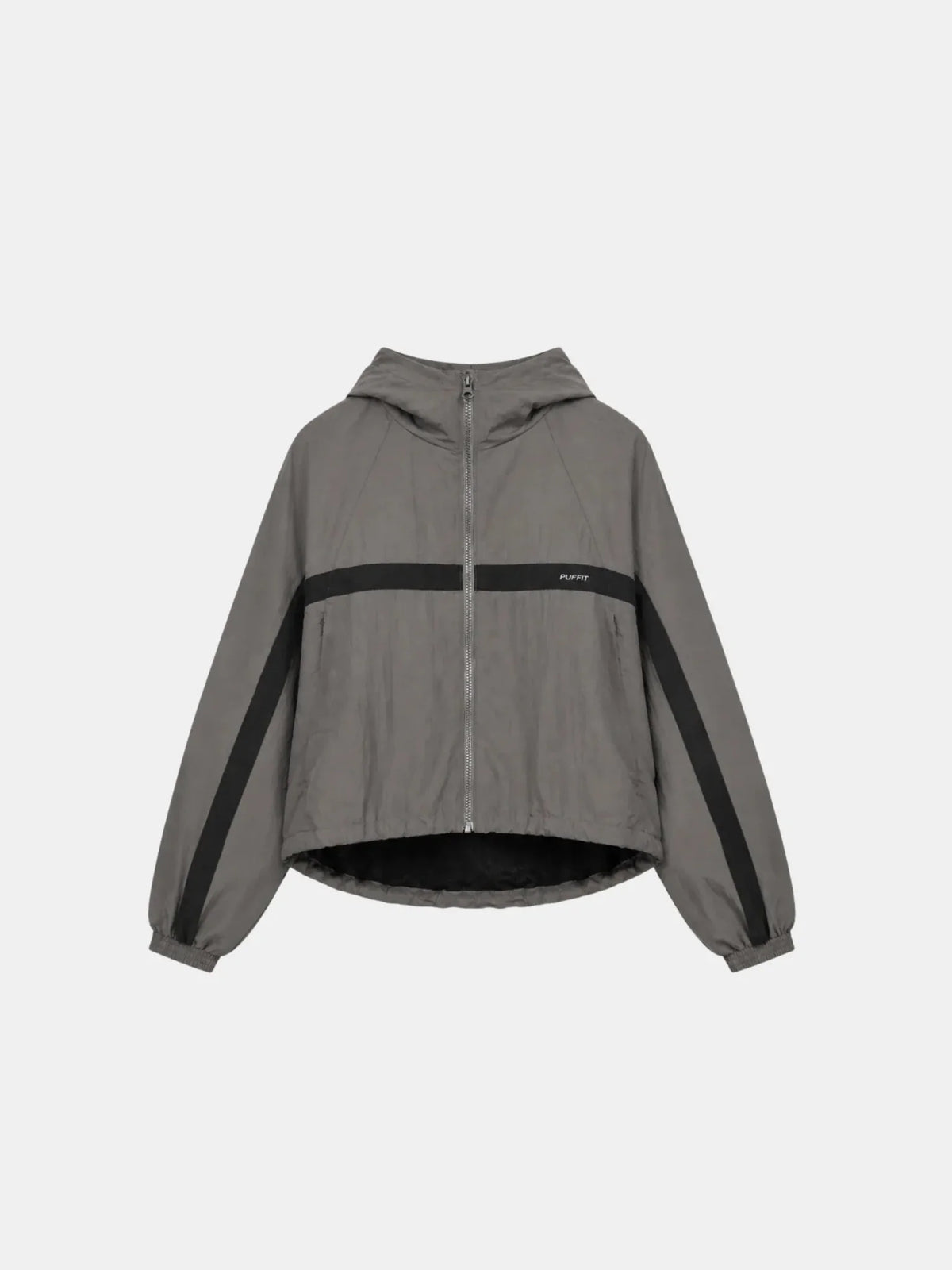 Water Repellent Oversized Short Track Jacket