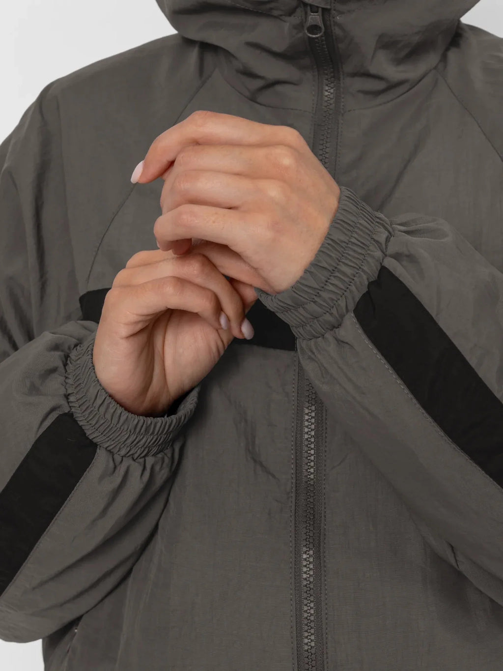 Water Repellent Oversized Short Track Jacket