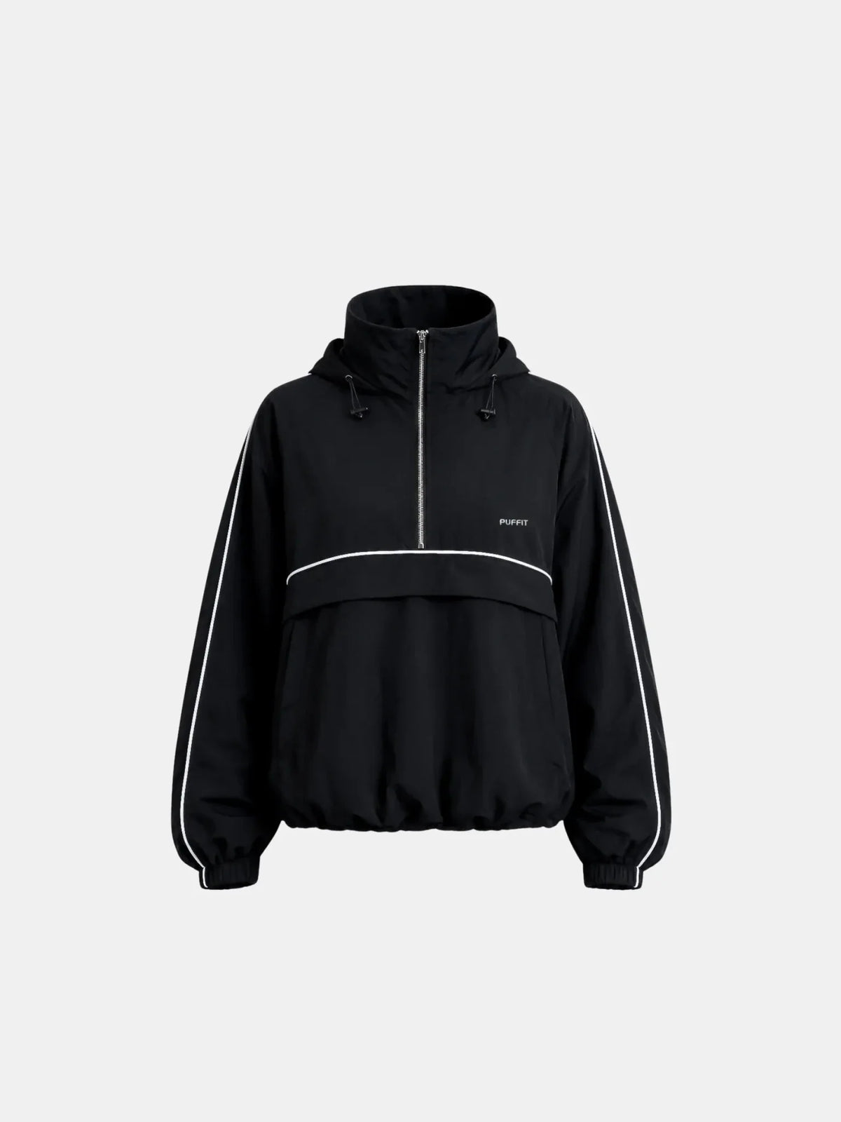 Water Repellent Packable-Hood Track Anorak