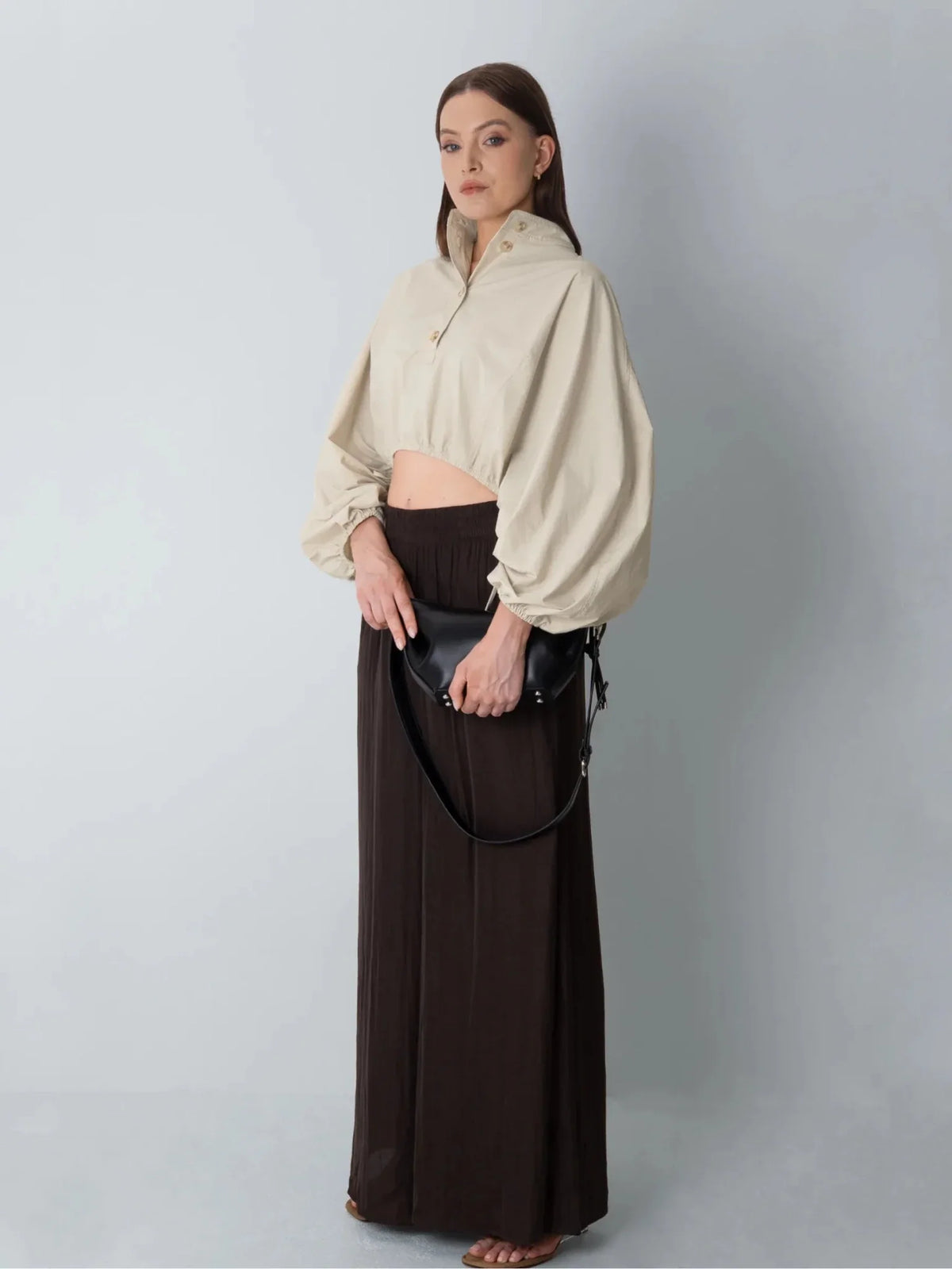 Drawstring Waist Blouse