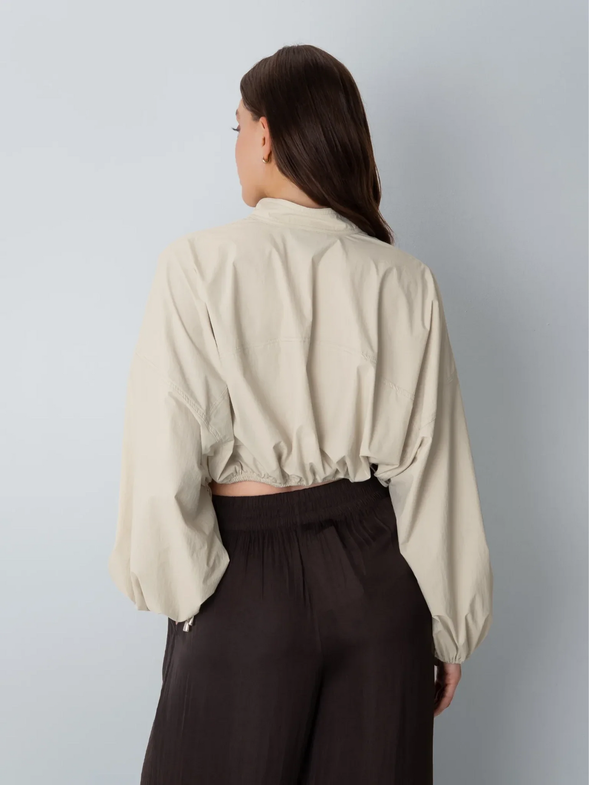 Drawstring Waist Blouse
