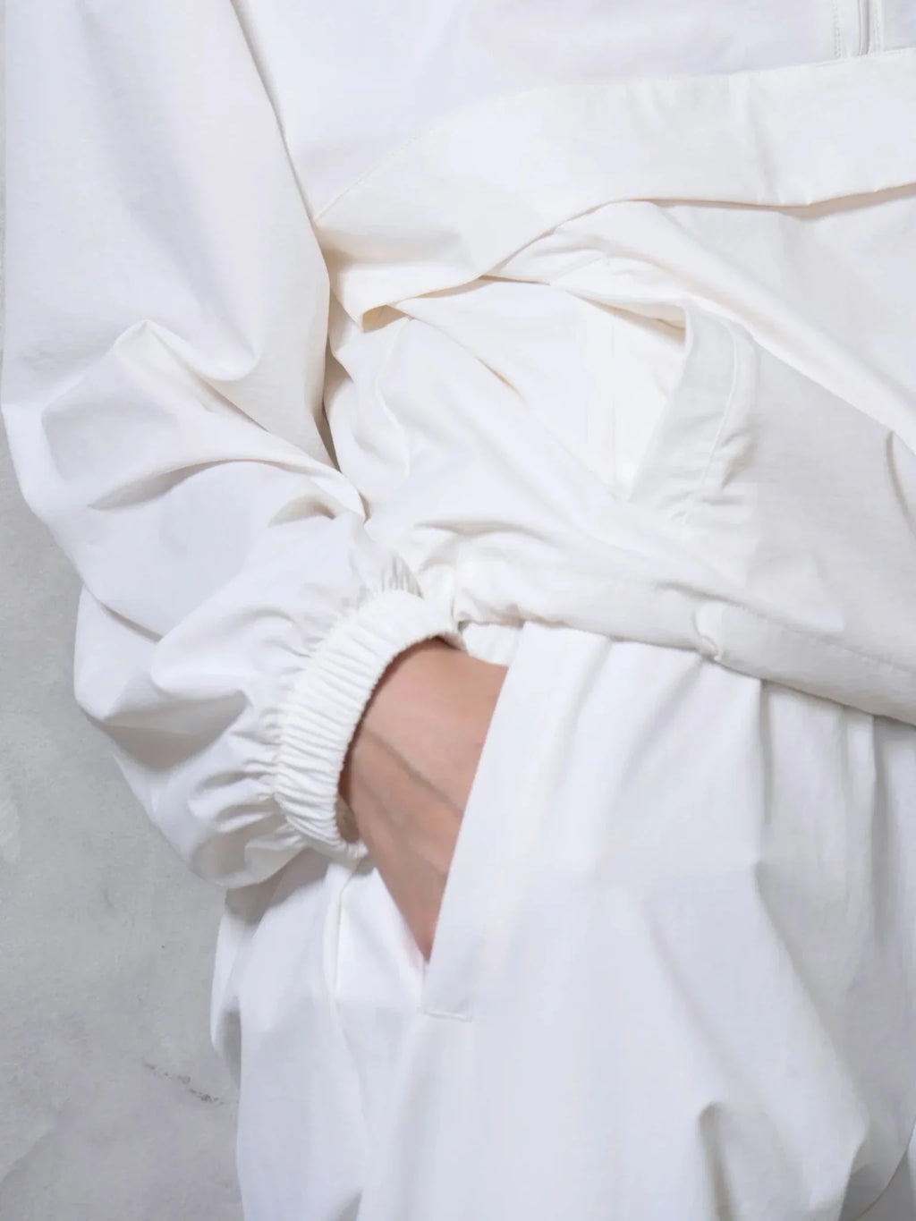 High Waisted Drawstring Utility Trousers