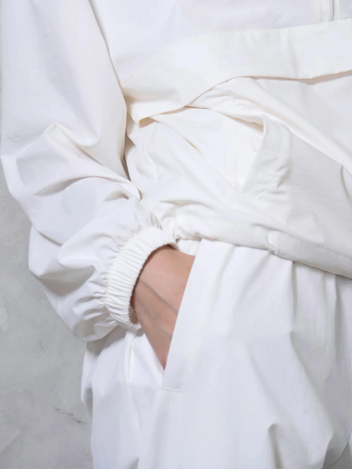High Waisted Drawstring Utility Trousers