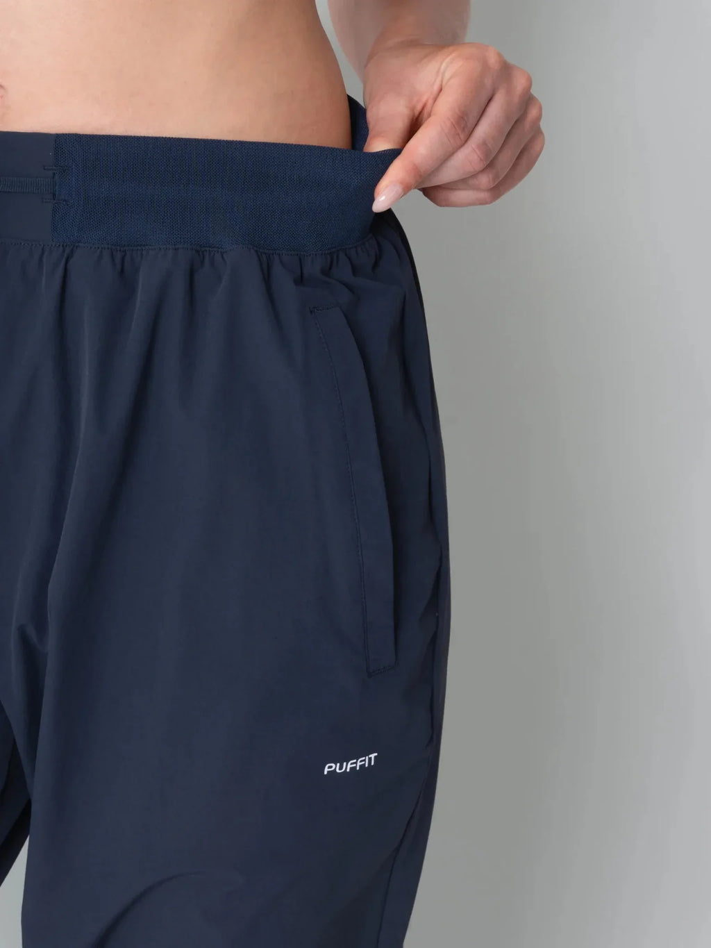 High Waisted Drawstring Utility Trousers