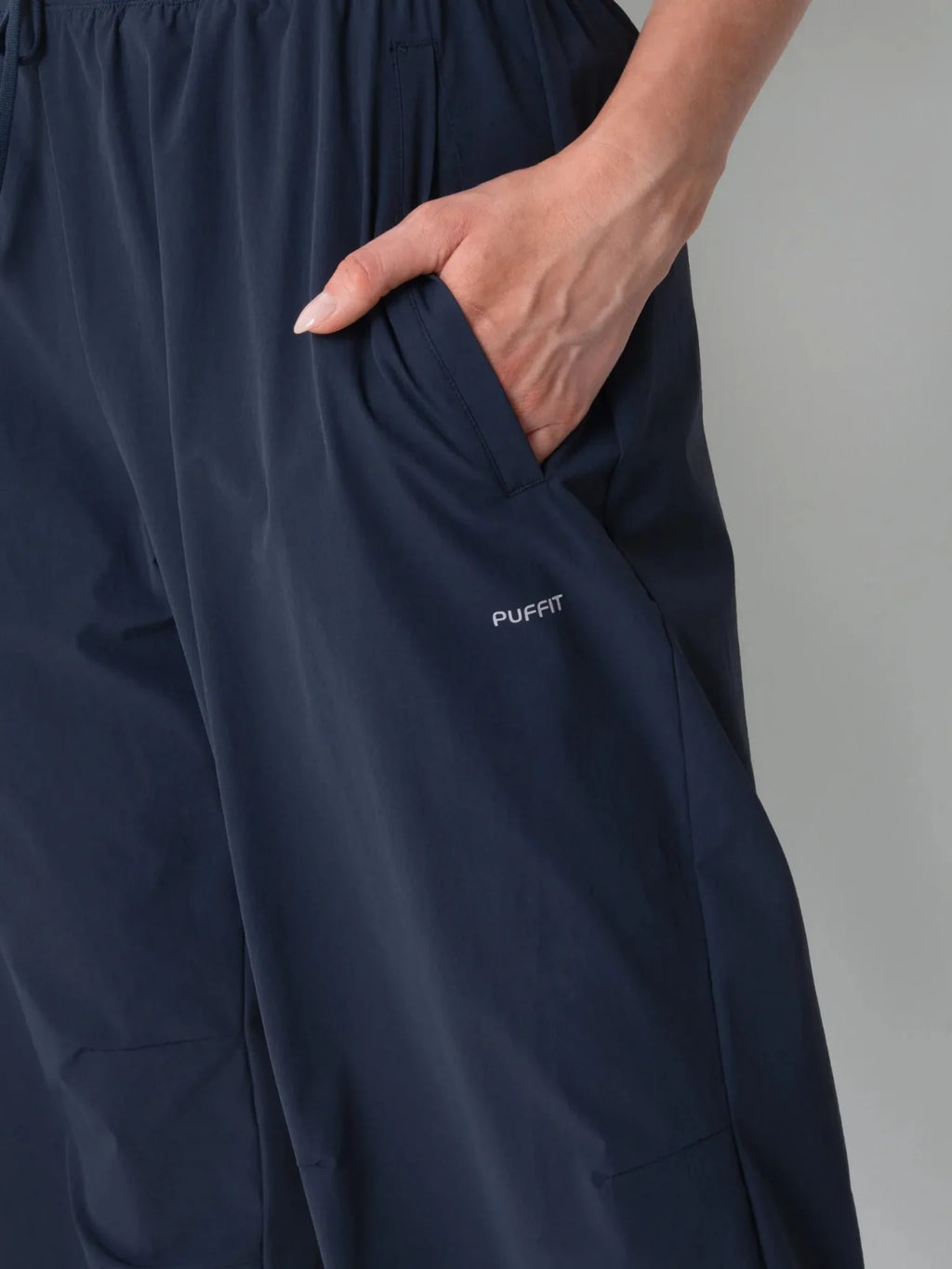 High Waisted Drawstring Utility Trousers