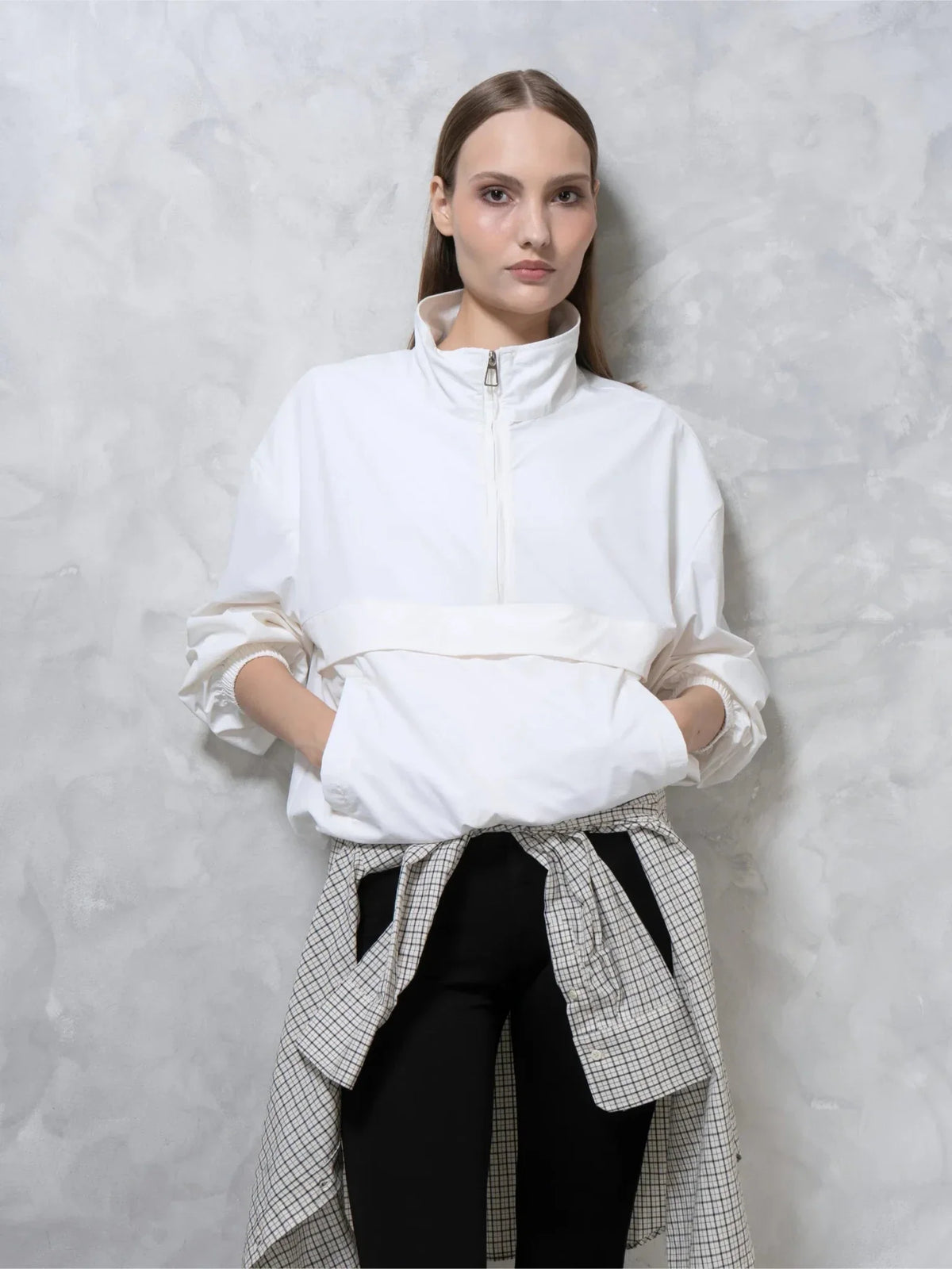 Lightweight Half-Zip Windbreaker