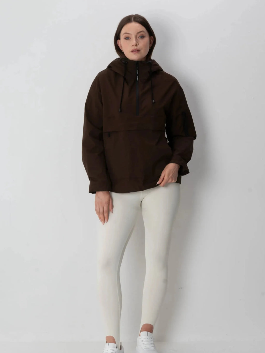 Classic Relaxed Fit Rain Hoodie - Mocha Brown