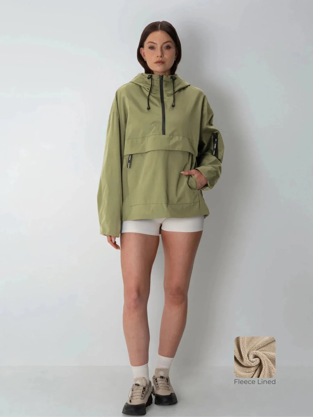 Classic Relaxed Fit Rain Hoodie - Dusty Olive