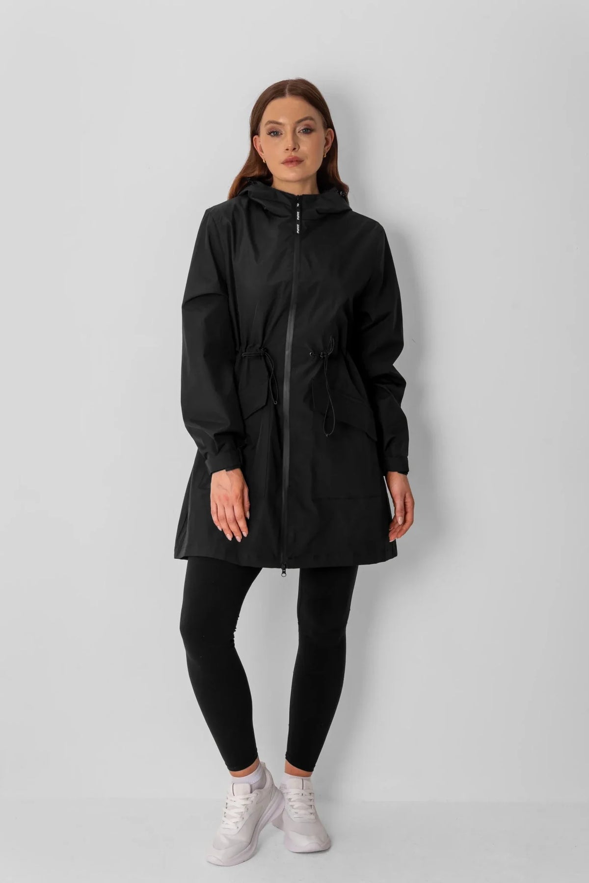 Classic Mid Length Large Pockets Raincoat