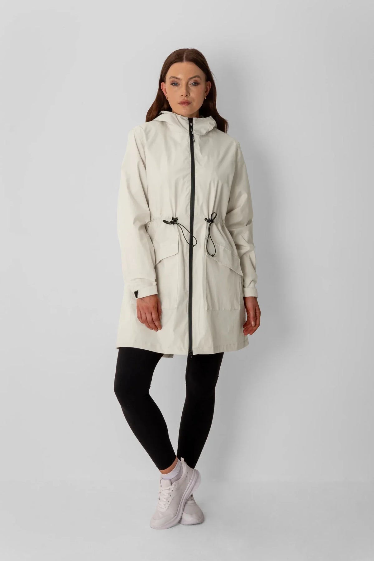 Classic Mid Length Large Pockets Raincoat