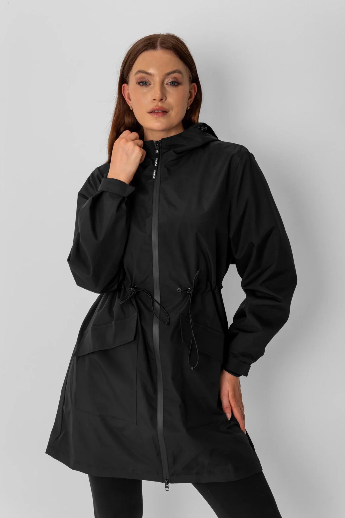 Classic Mid Length Large Pockets Raincoat