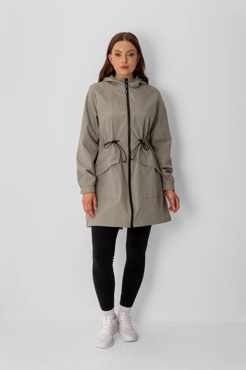 Classic Mid Length Large Pockets Raincoat