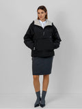 Faux Fur Lined Classic Relaxed Fit Rain Hoodie