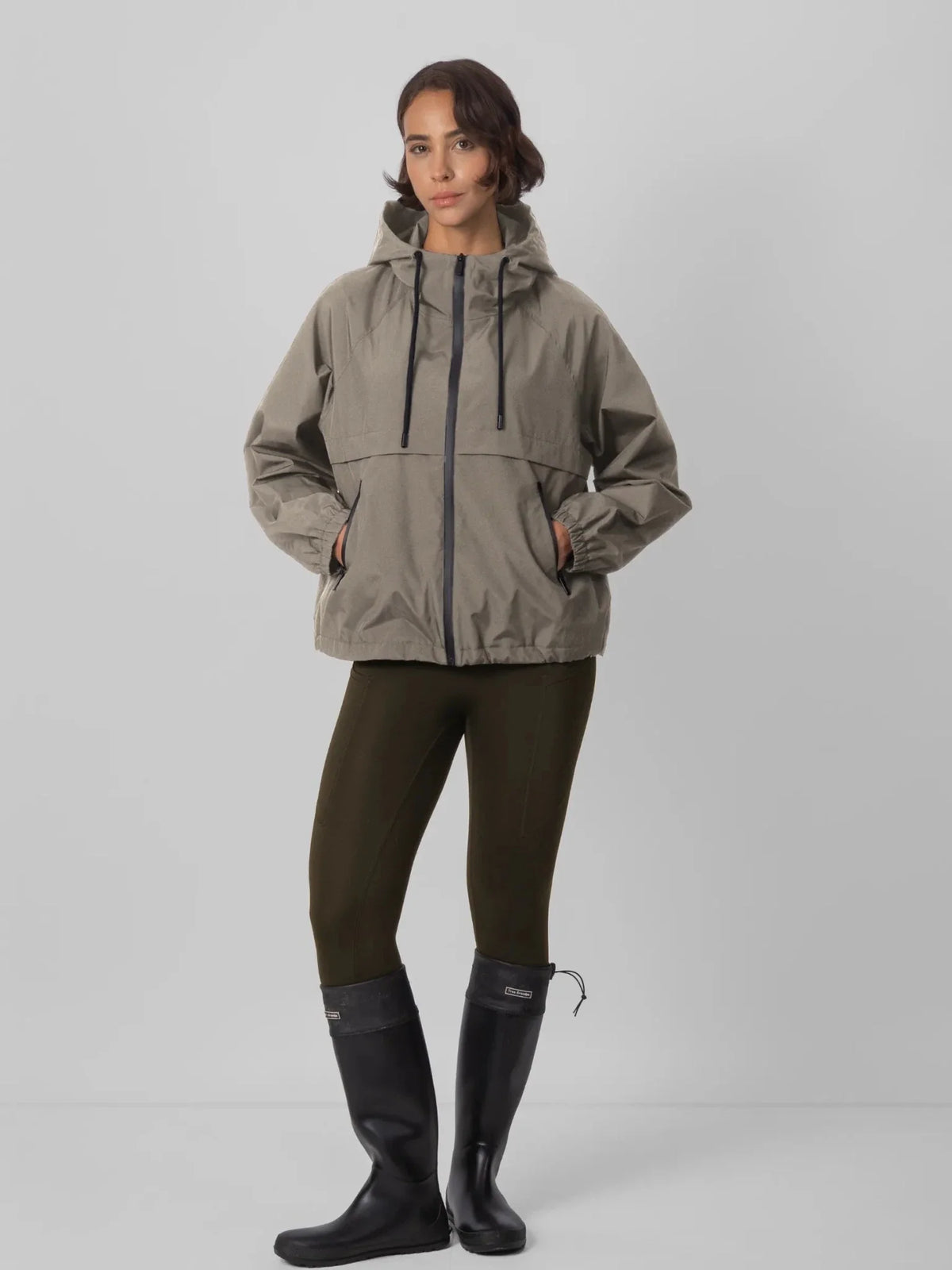 Classic Short Full Zip Rain Jacket