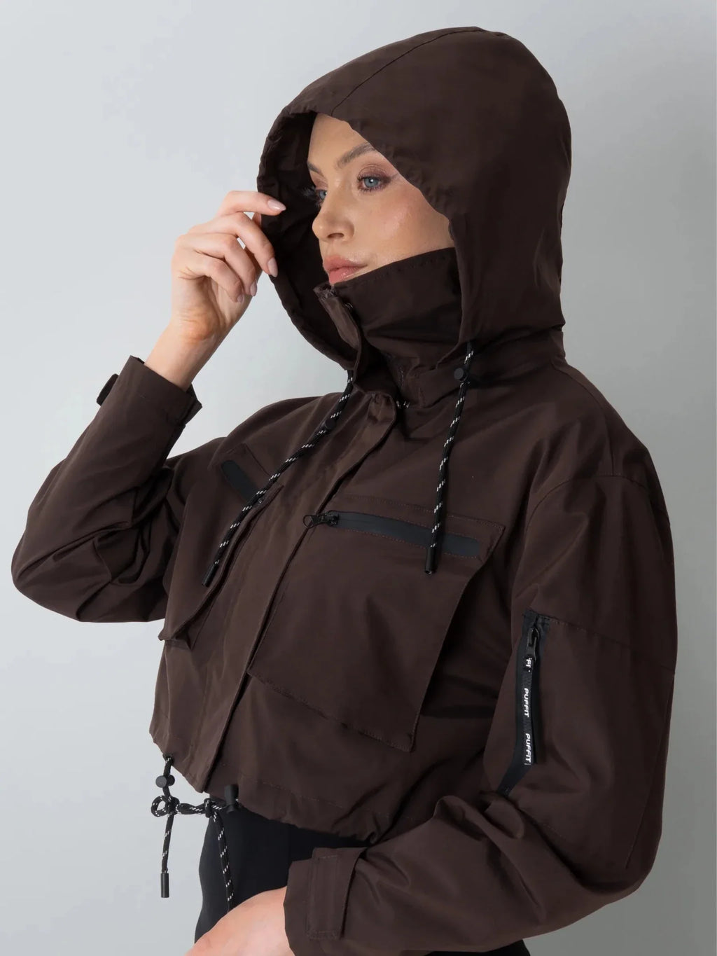 Elevated Cropped Hooded Rain Jacket - All Colors