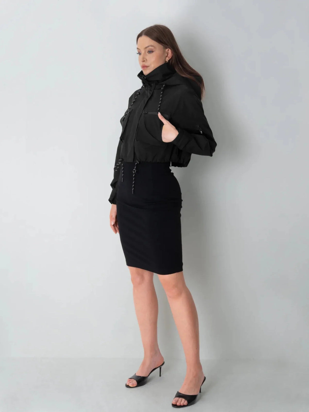 Elevated Cropped Hooded Rain Jacket - All Colors