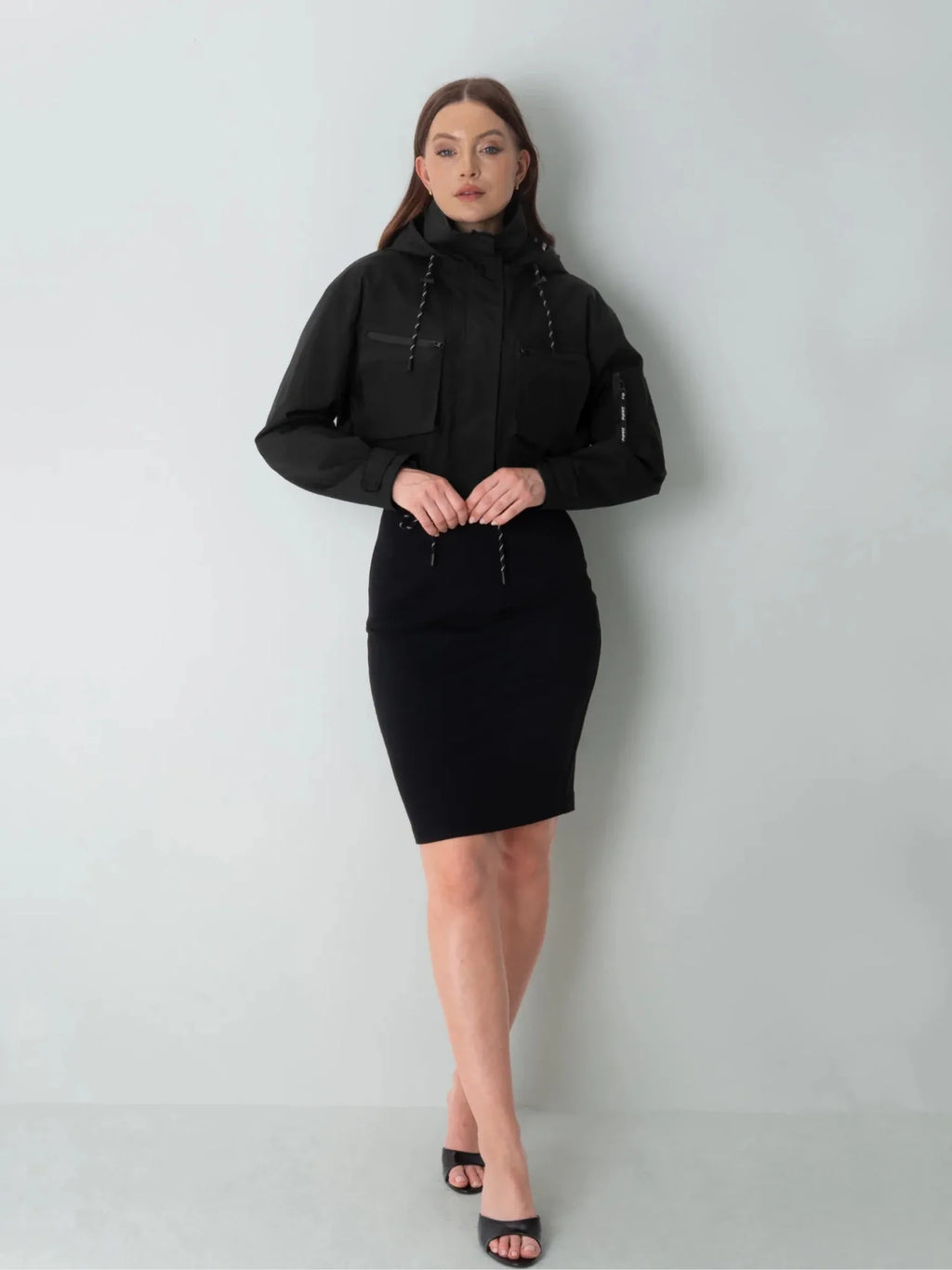 Elevated Cropped Hooded Rain Jacket - All Colors