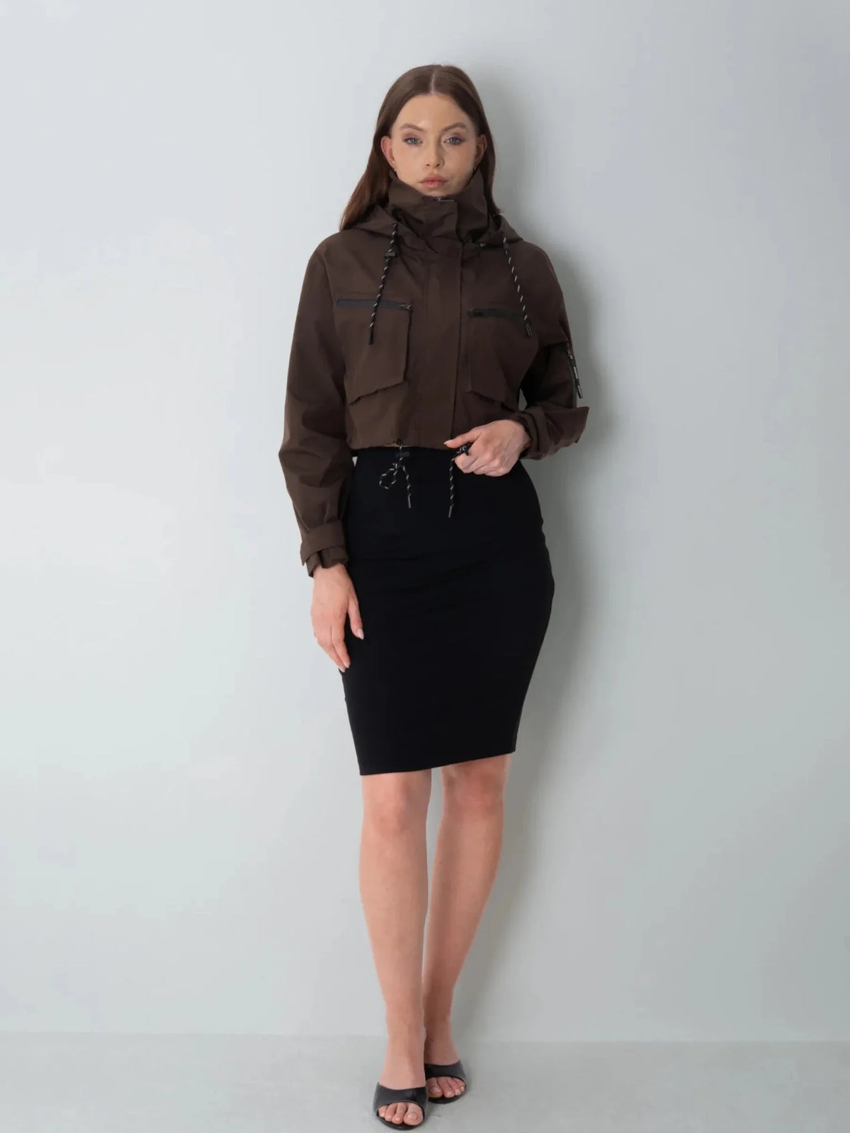 Elevated Cropped Hooded Rain Jacket - All Colors