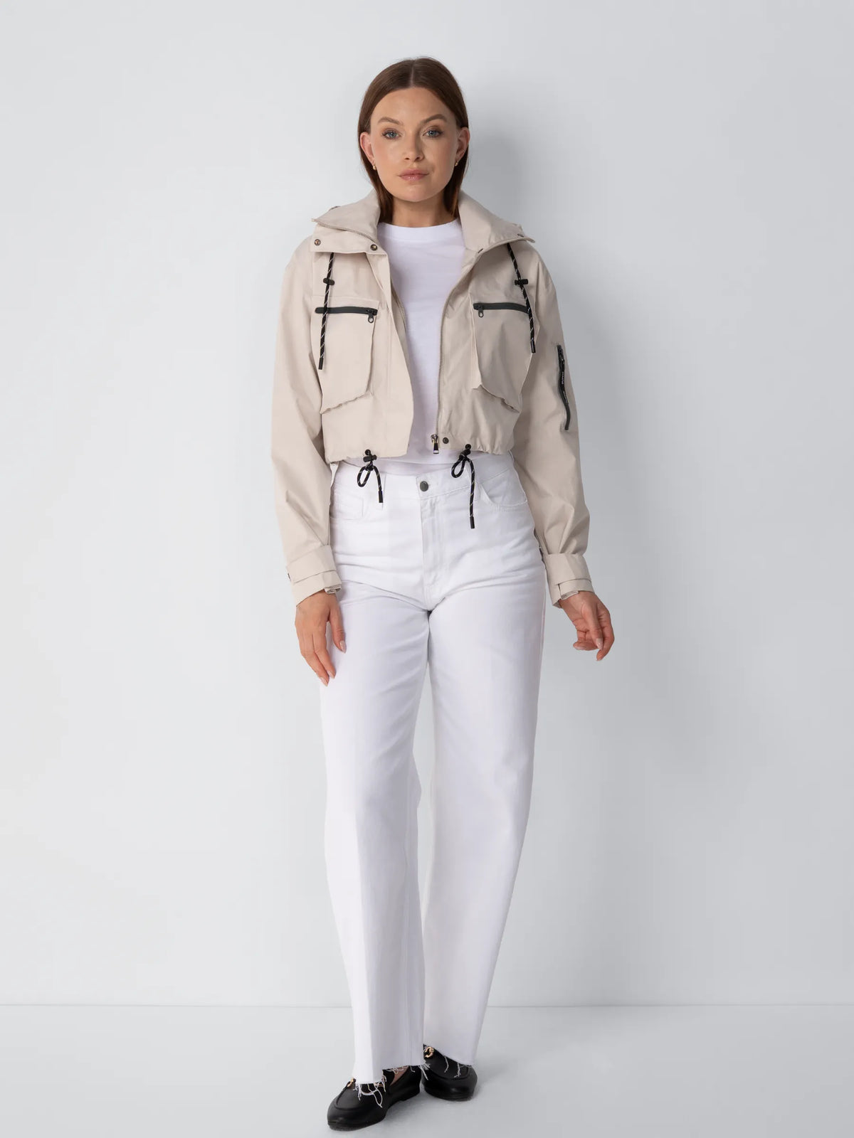 Elevated Cropped Hooded Rain Jacket - All Colors