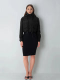 Elevated Cropped Hooded Rain Jacket