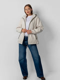 Faux Fur Lined Full Zip Rain Jacket