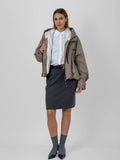 Fleece Lined One Size Short Oversized Rain Jacket