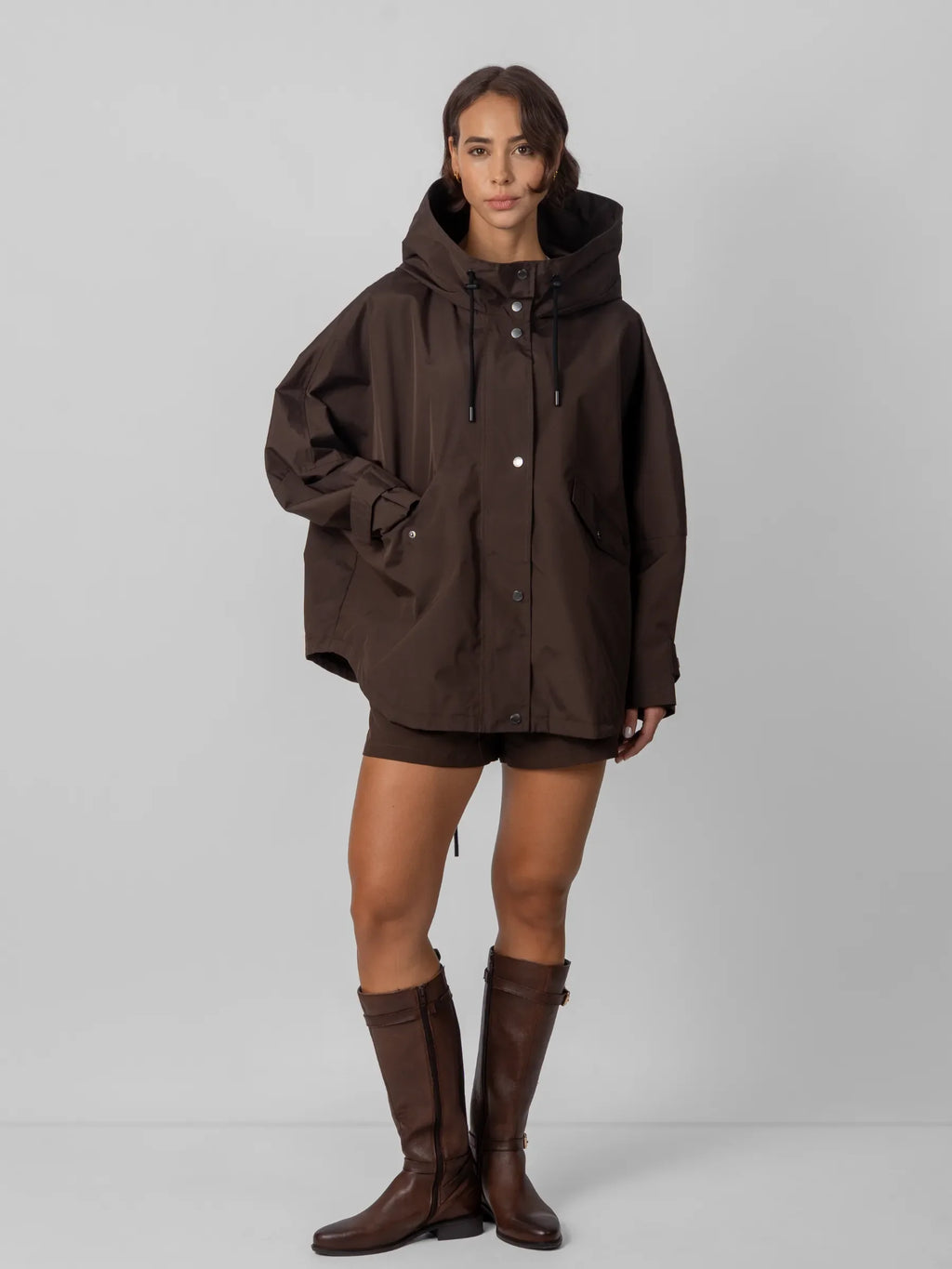 One Size Mid Length Oversized Rain Jacket