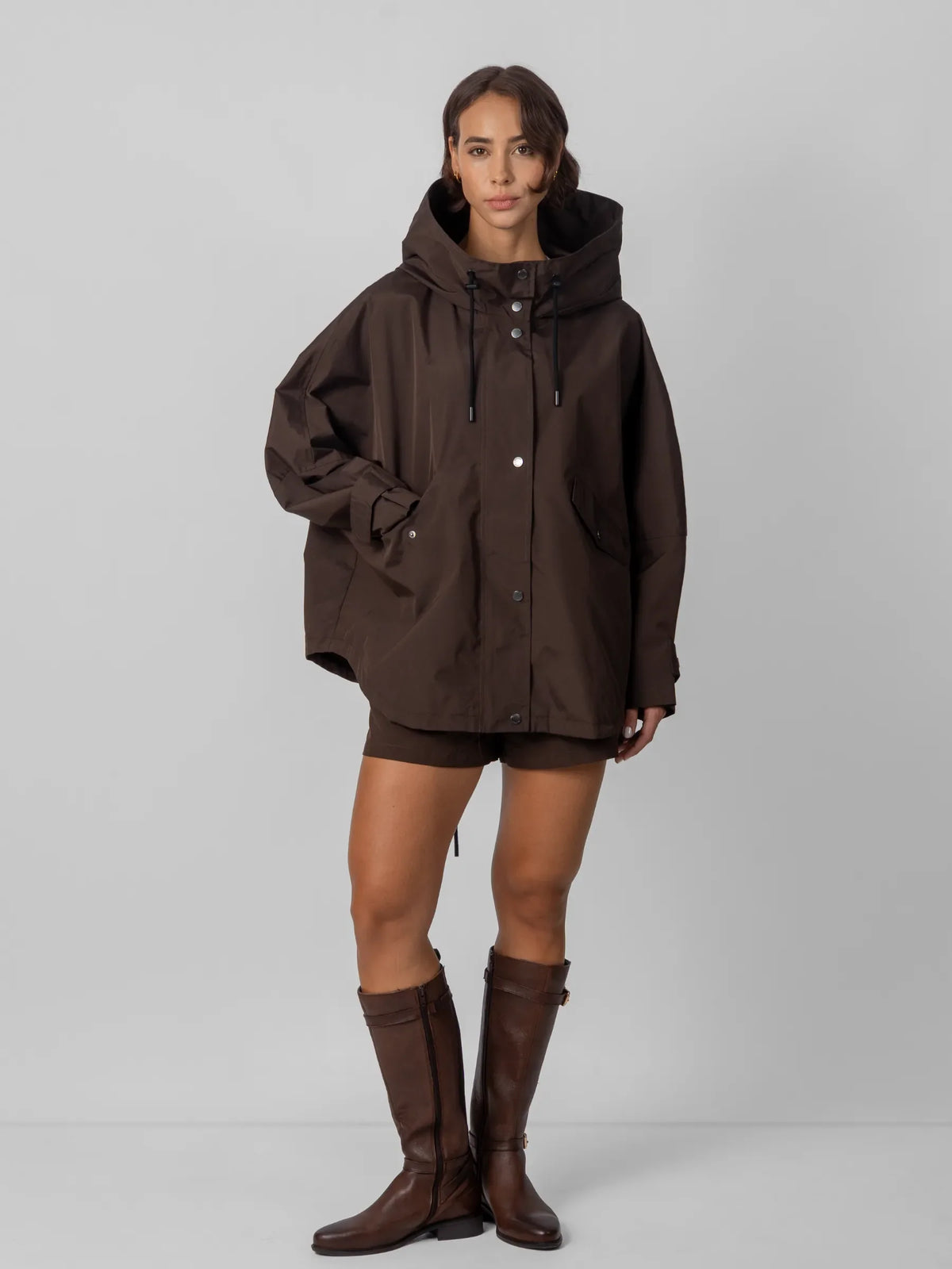One Size Mid Length Oversized Rain Jacket