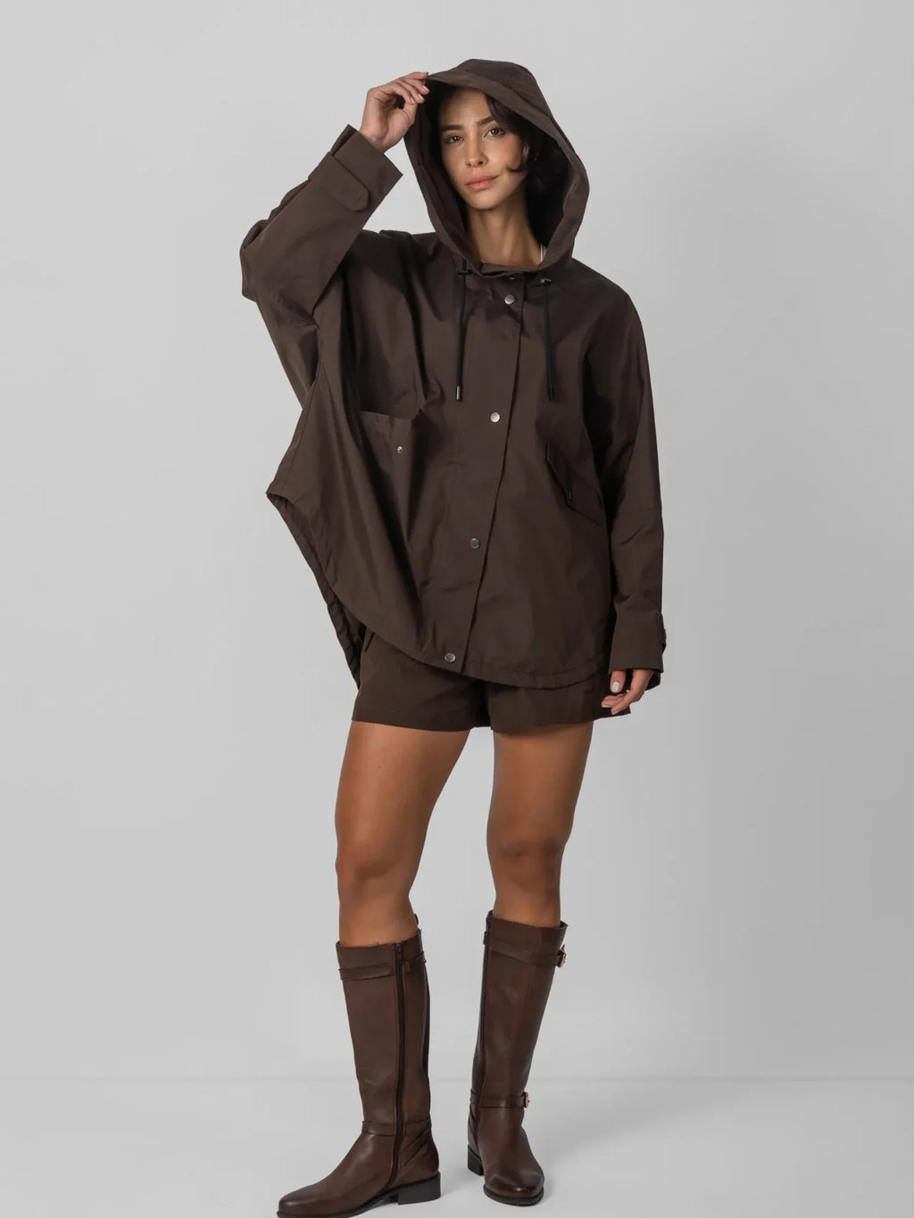 One Size Mid Length Oversized Rain Jacket