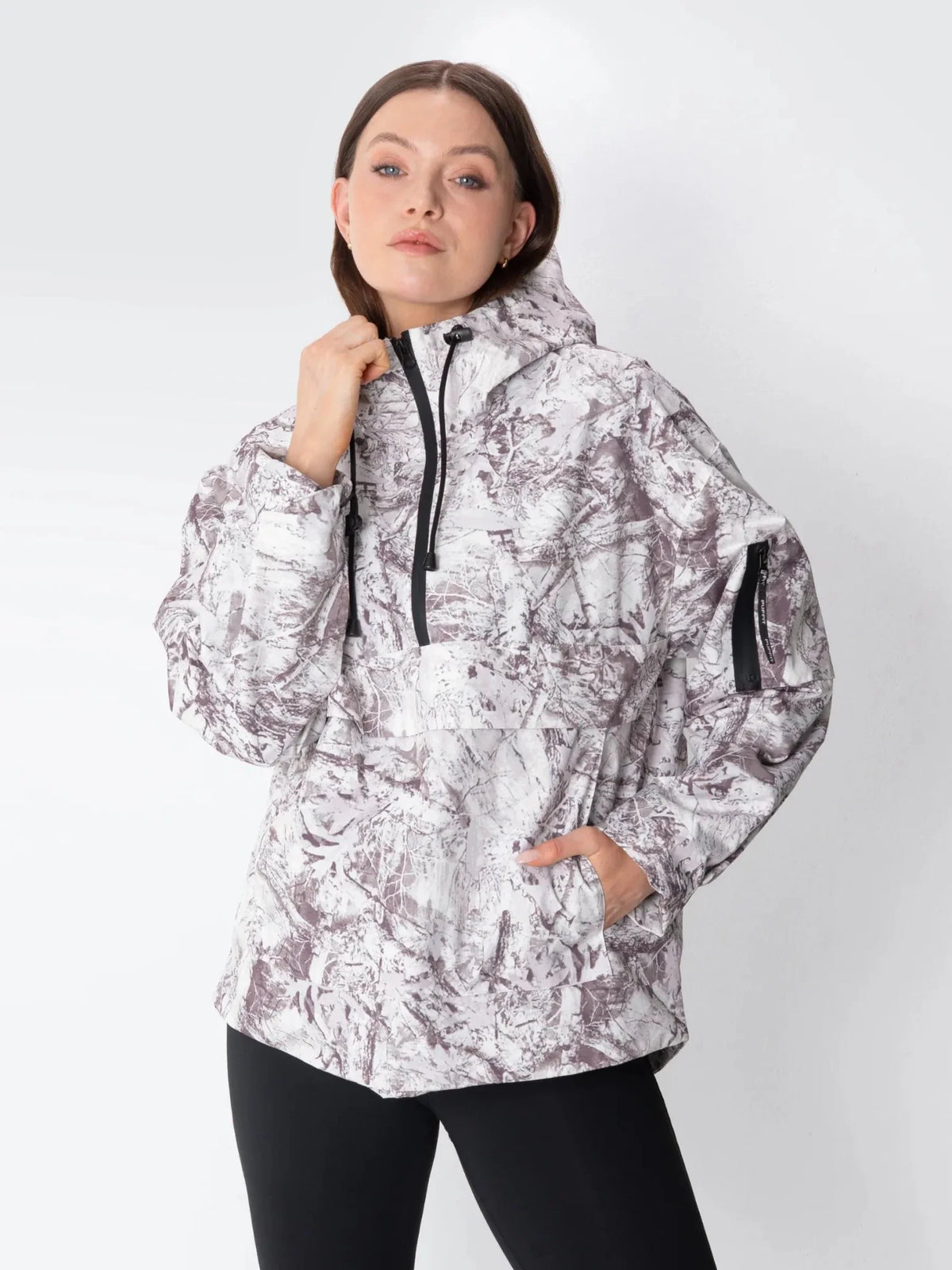 Classic Relaxed Fit Rain Hoodie - Mist Camo