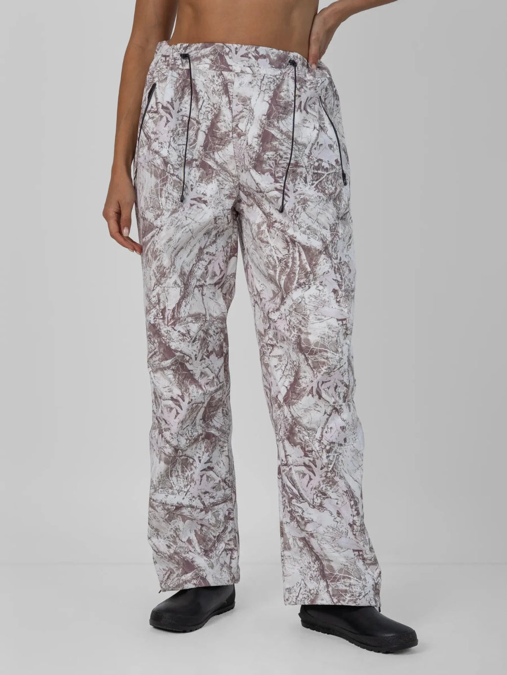 Mist Camo Waterproof Relax Fit Straight Leg Trousers
