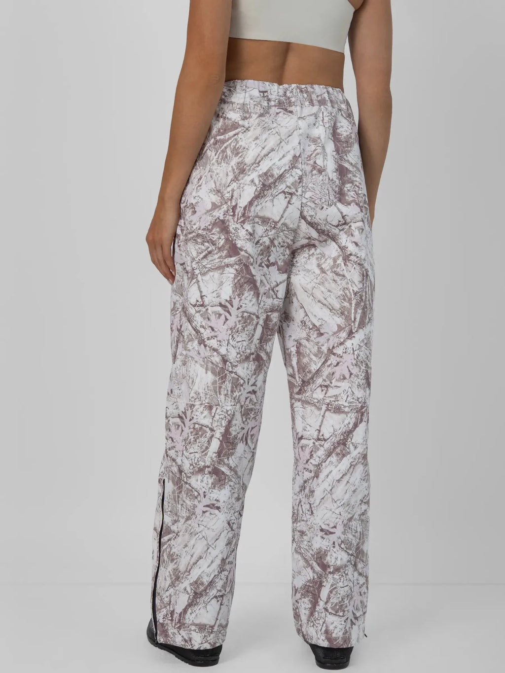 Mist Camo Waterproof Relax Fit Straight Leg Trousers