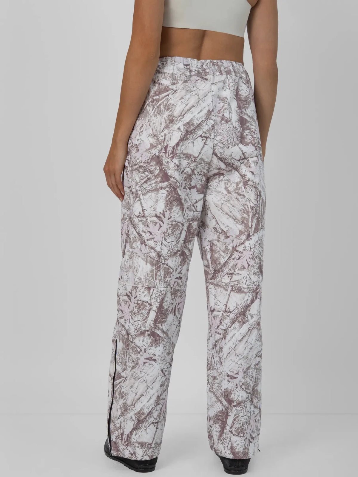Mist Camo Waterproof Relax Fit Straight Leg Trousers