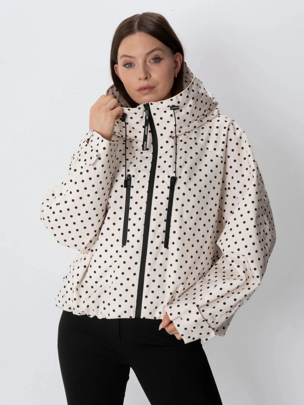 Premium Leopard Full Zip Rain Coat