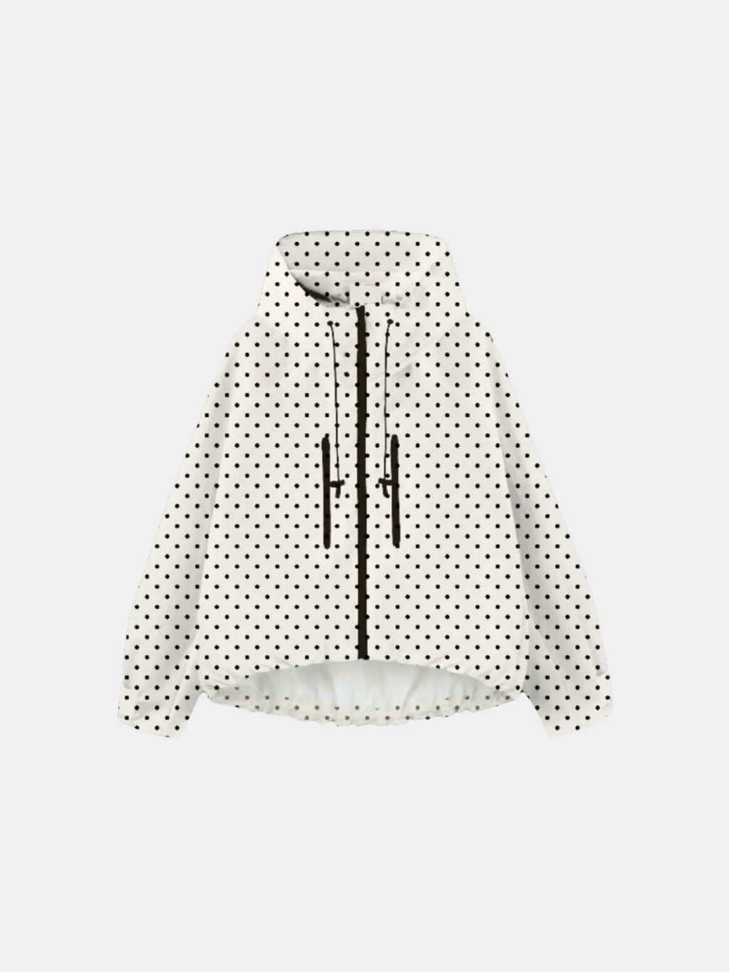 One Size Dot Short Oversized Rain Jacket