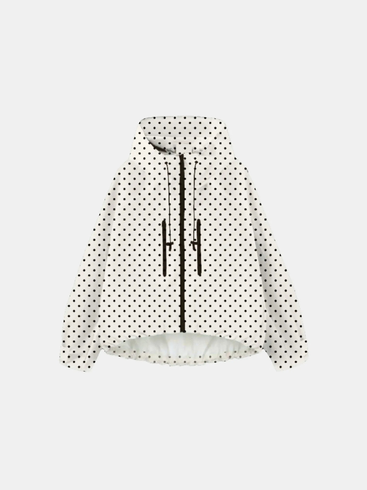 One Size Dot Short Oversized Rain Jacket
