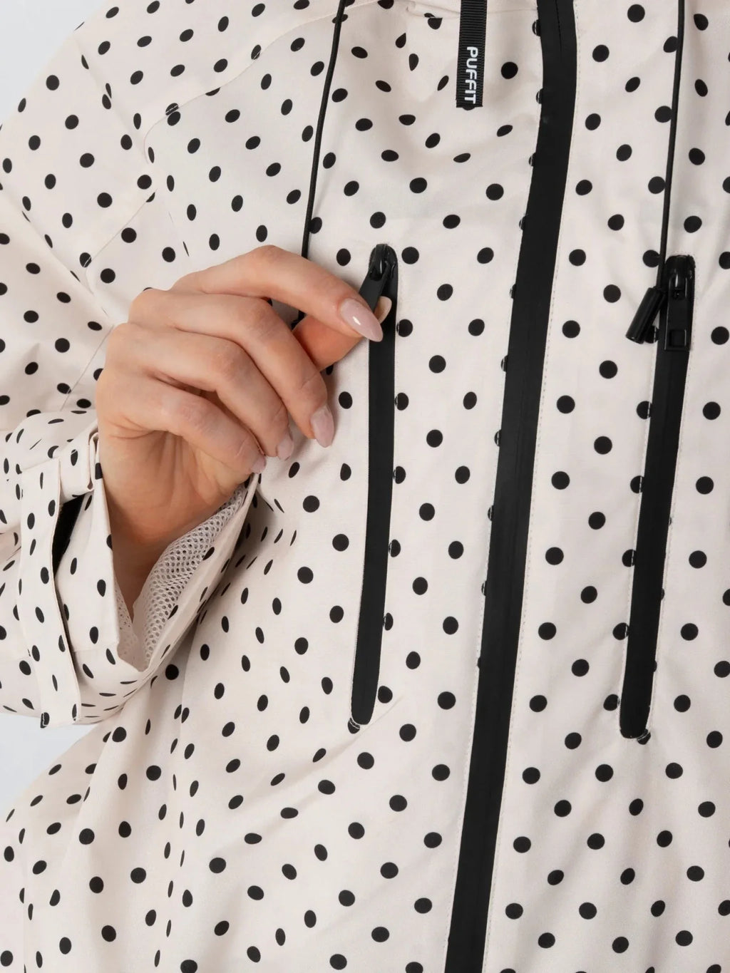 One Size Dot Short Oversized Rain Jacket