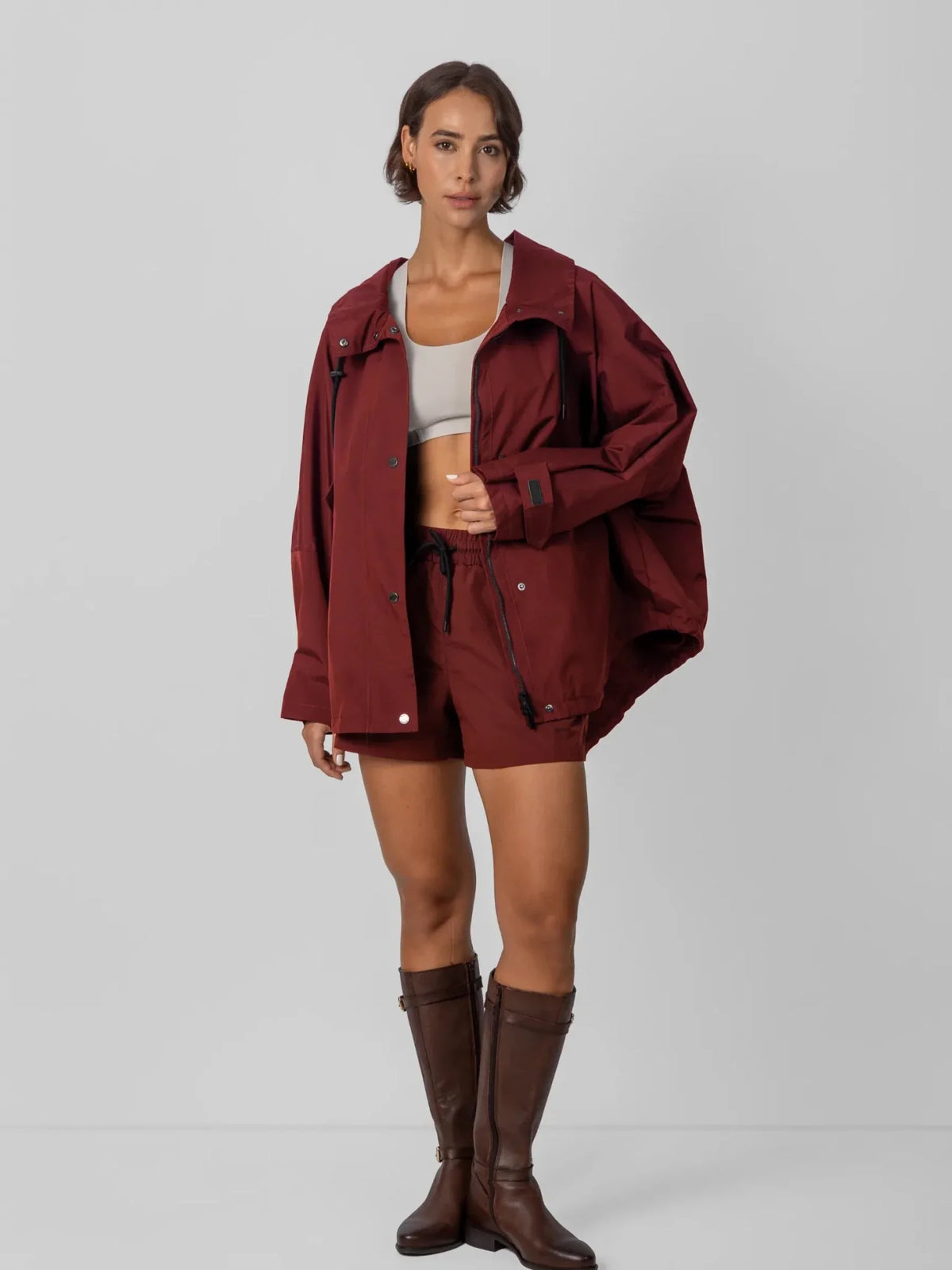 One Size Mid Length Oversized Rain Jacket