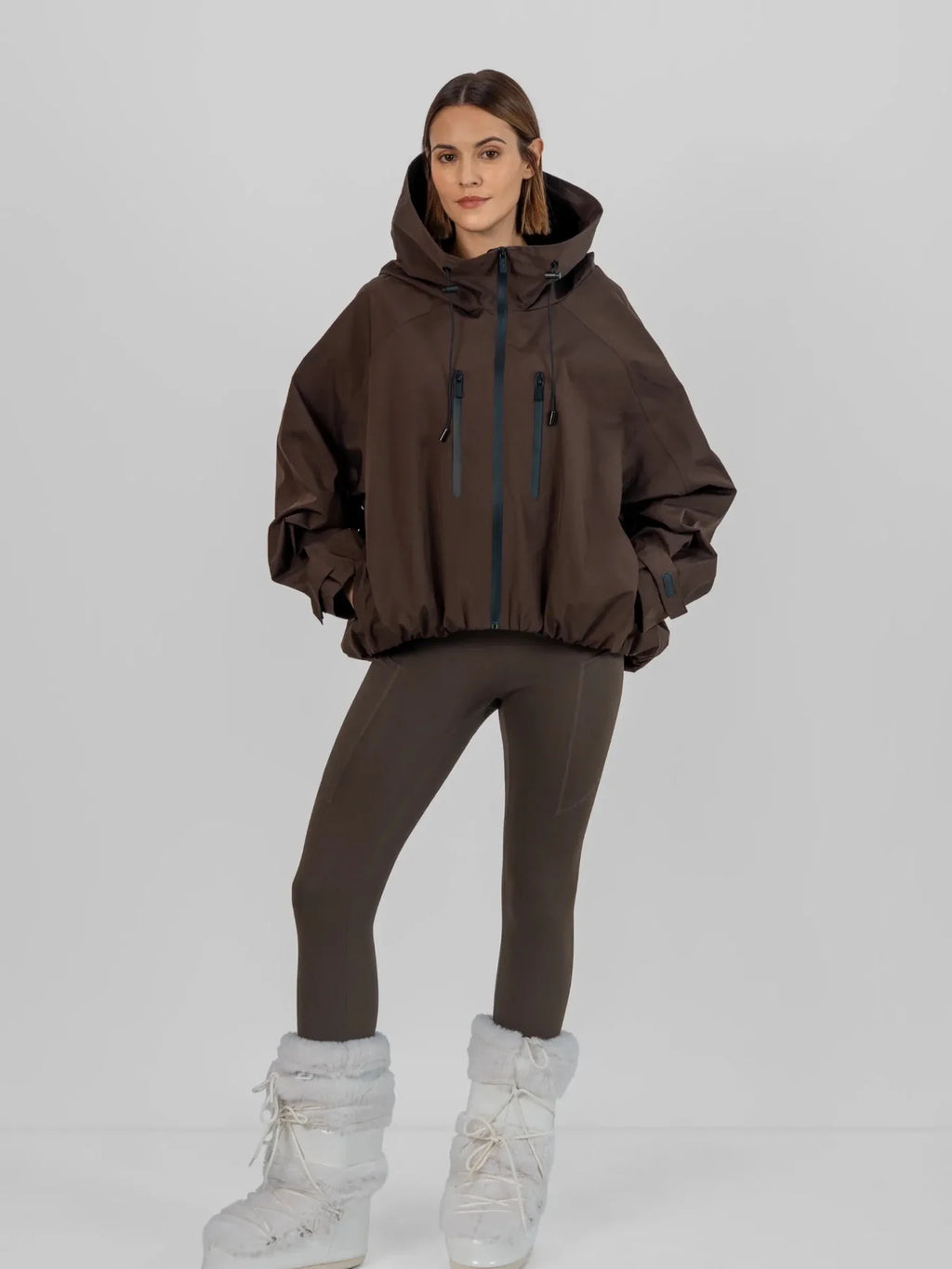 Pro Seam-Taped One Size Short Oversized Rain Jacket