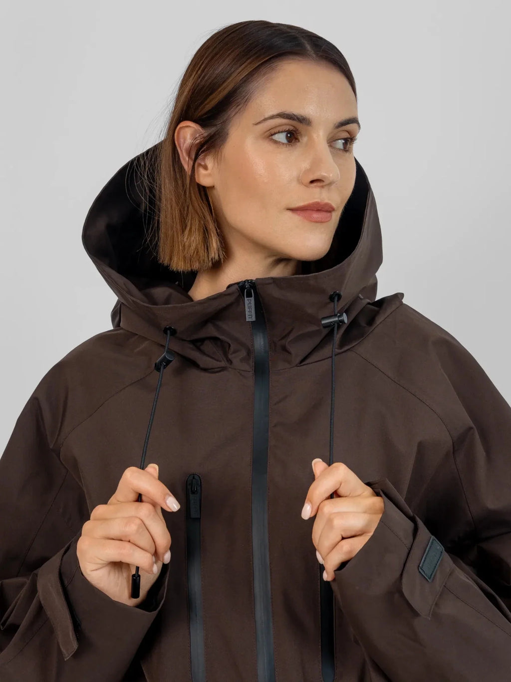Pro Seam-Taped One Size Short Oversized Rain Jacket