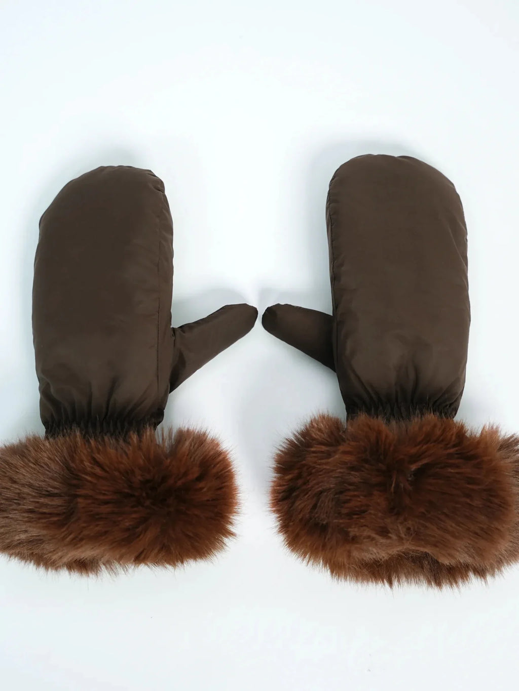 Elegant Faux Fur Mittens