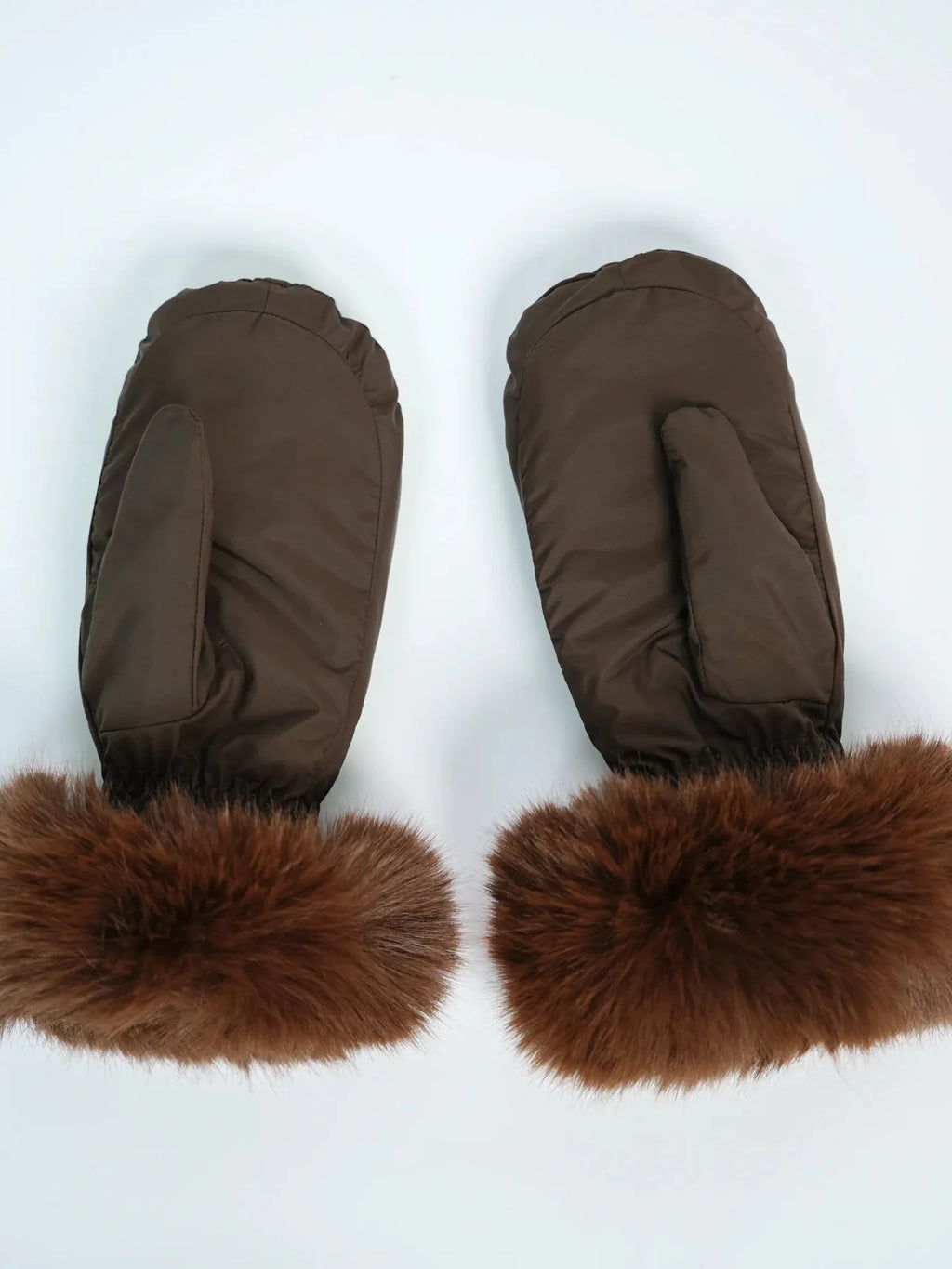 Elegant Faux Fur Mittens