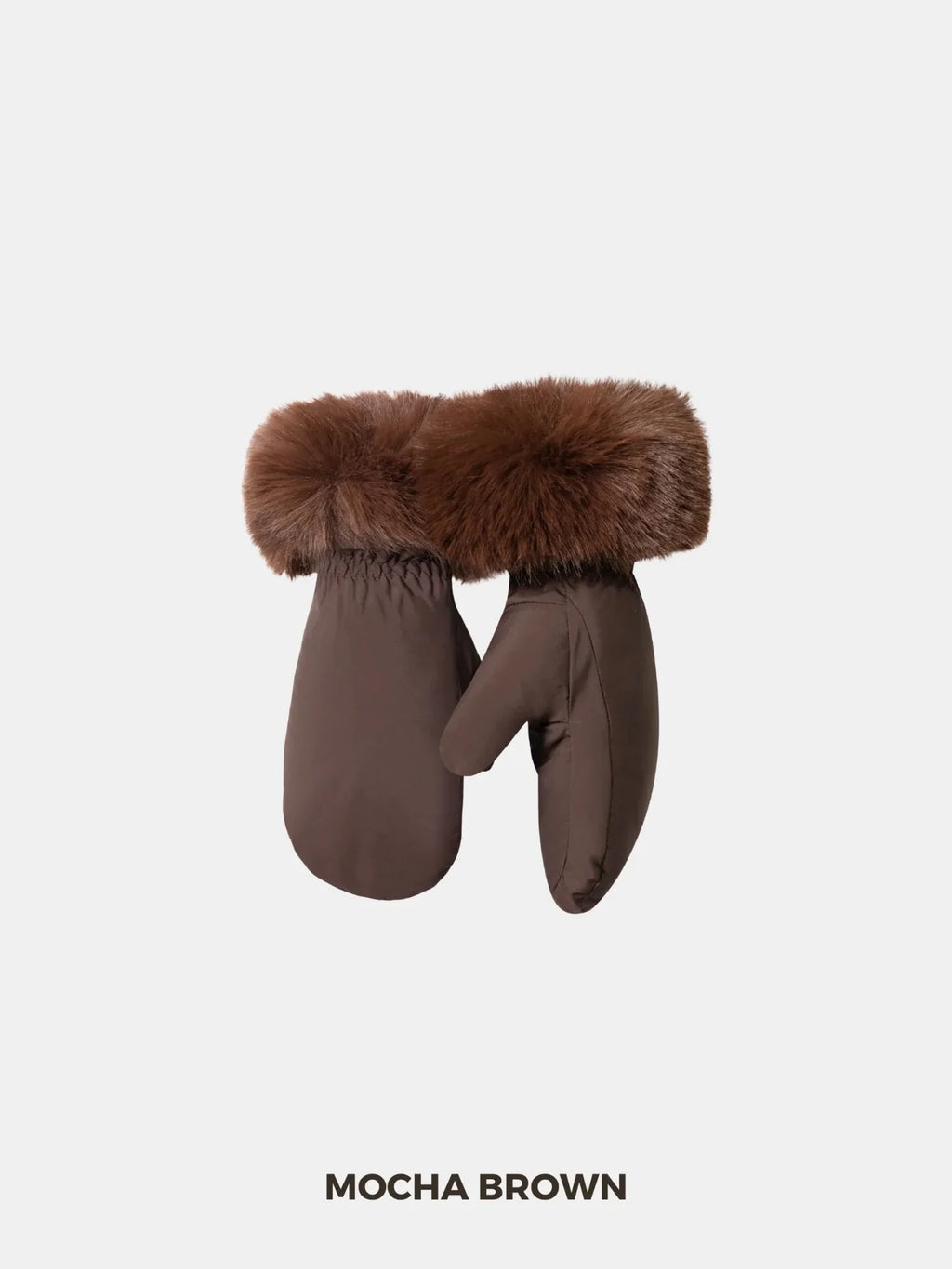 Elegant Faux Fur Mittens