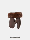Elegant Faux Fur Mittens
